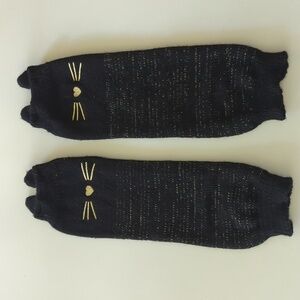 EUC Black Cat Leg Warmers Girls Size 4-8